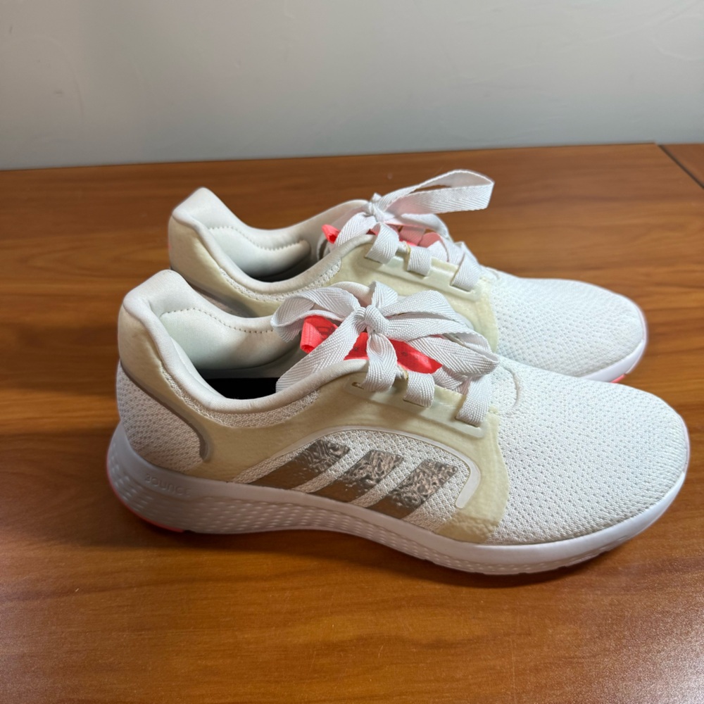 Adidas Edge Lux 5 Running Shoe Women's Sneaker White Athletic W8.5 - Picture 4 of 8